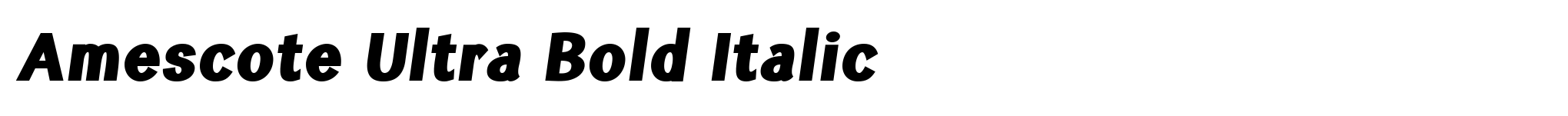 Amescote Ultra Bold Italic image